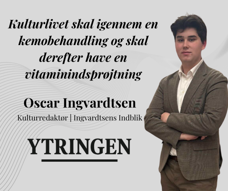 Kulturlivet skal have kemobehandling og derefter en vitaminindsprøjtning