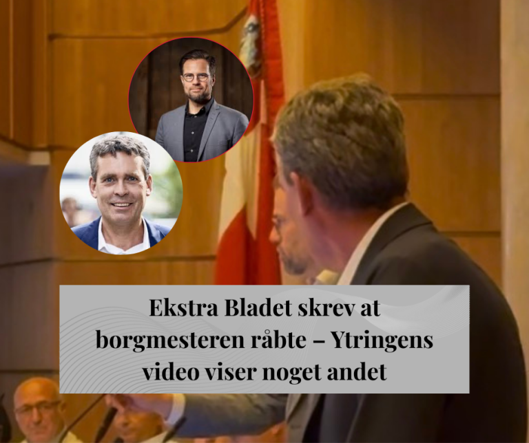 Ekstra Bladet skrev at borgmesteren råbte – video viser noget andet
